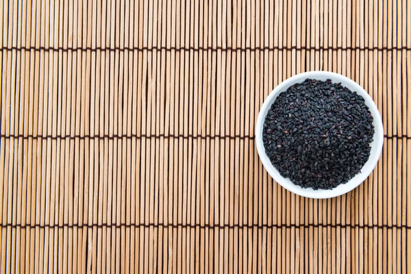Heap of black Sesame — Stock Photo, Image