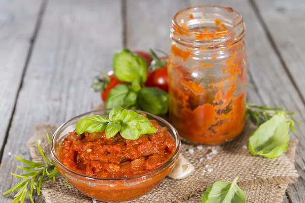 Porzione di Salsa di Pomodoro — Foto Stock