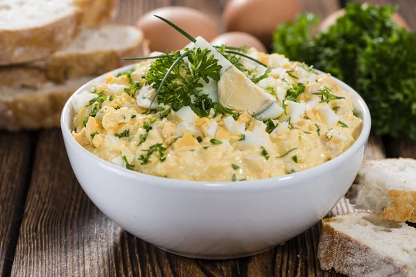 Hemgjord ägg sallad — Stockfoto