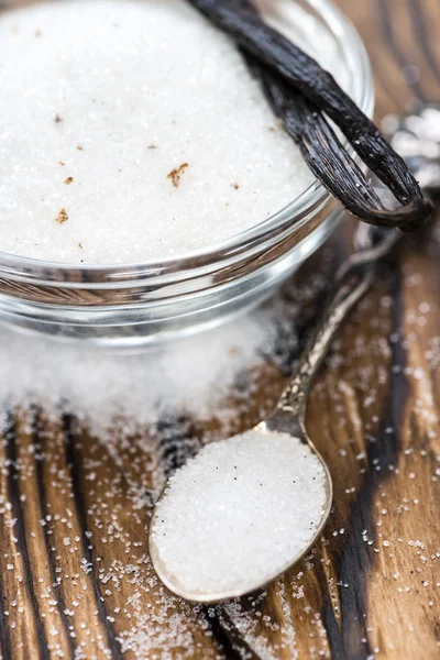 Gedeelte van witte vanille suiker — Stockfoto