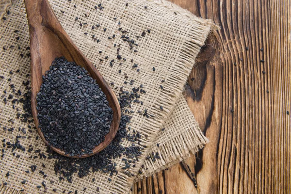 Portion of black Sesame — Stock Photo, Image