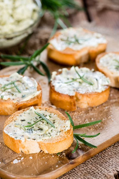 Baguette with Herb Butter — Stock Photo, Image