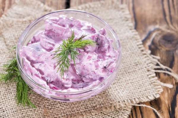 Ensalada casera de arenque — Foto de Stock