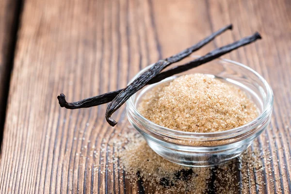Vanille bruine suiker — Stockfoto