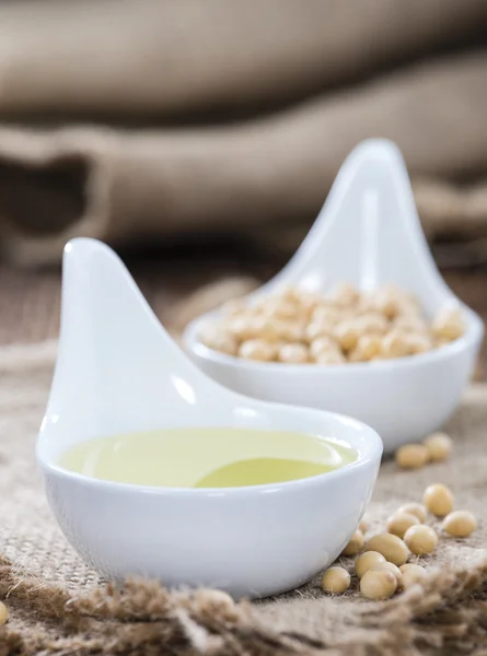 健康的な大豆オイル — ストック写真