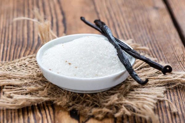 Biały cukier waniliowy — Zdjęcie stockowe