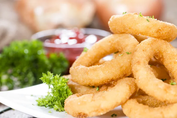 Onion Rings with herbs — Stock Photo, Image