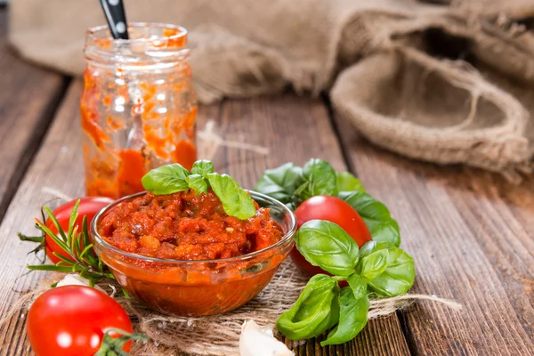 Salsa di pomodoro fatta in casa — Foto Stock