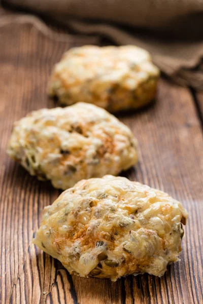 Cheese Buns on wood — Stock Photo, Image