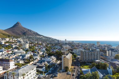 Beautiful view to Cape town clipart