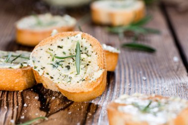 Baguette with Herb Butter and Rosemary clipart