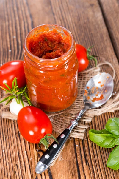 Porzione di Salsa di Pomodoro — Foto Stock