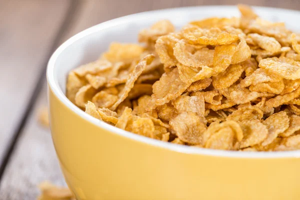 Portion Cornflakes in Schüssel — Stockfoto