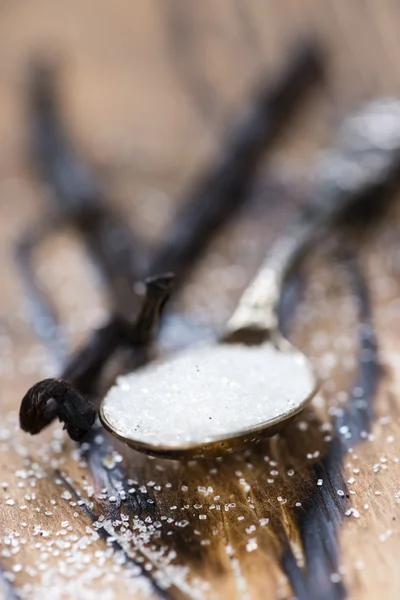 Белый ванильный сахар — стоковое фото
