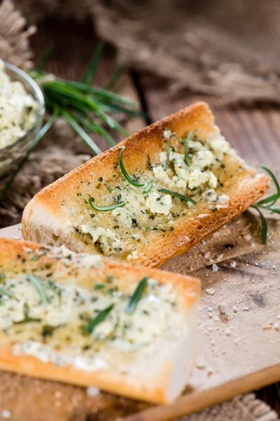 Baguette with Herb Butter and Garlic — Stock Photo, Image