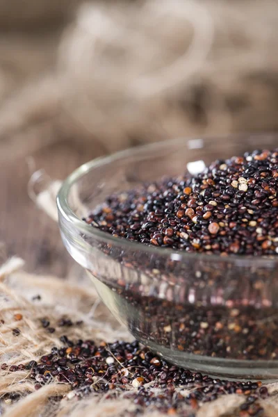 Część niegotowane Quinoa czarny — Zdjęcie stockowe