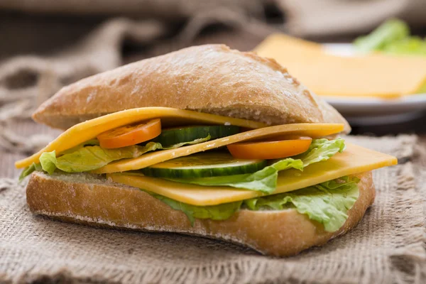 Чеддер-сырный сэндвич — стоковое фото