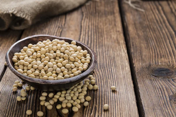 Portion of Soy Beans in bowl — Stock Photo, Image