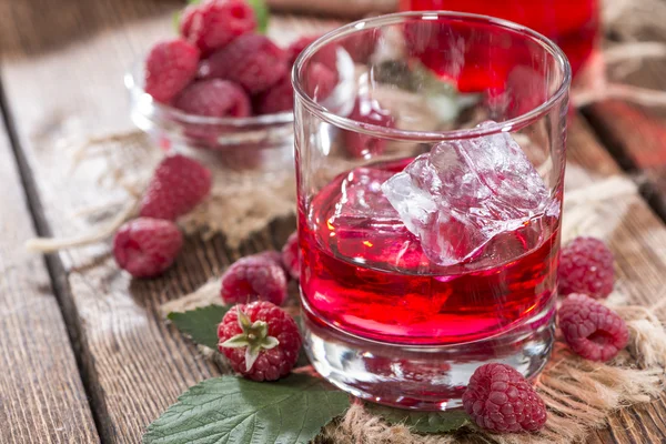 Liquore al lampone fatto in casa — Foto Stock