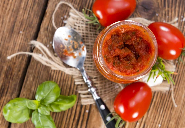 Frische Tomatensauce — Stockfoto