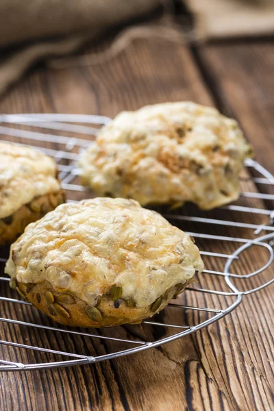 Bun gratinated with Cheese — Stock Photo, Image