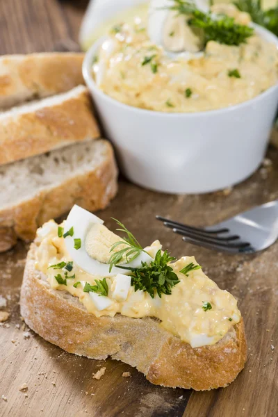 Homemade Egg canape — Stock Photo, Image