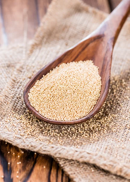 Amaranth on a wooden Spoon — Stock Photo, Image