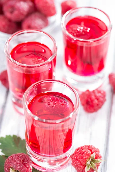 Glasses with Raspberry Liqueur — Stock Photo, Image