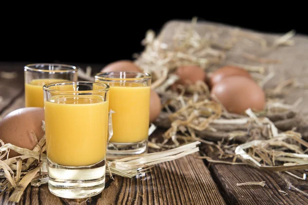 Fresh made Egg Liqueur — Stock Photo, Image