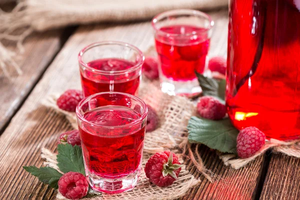 Homemade Raspberry Liqueur — Stock Photo, Image