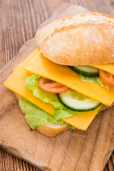 Cheddar sajt szendvics — Stock Fotó