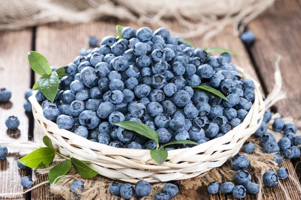 Heap av färska blåbär — Stockfoto
