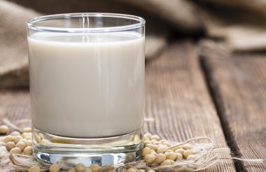 Soy Milk in glass clipart