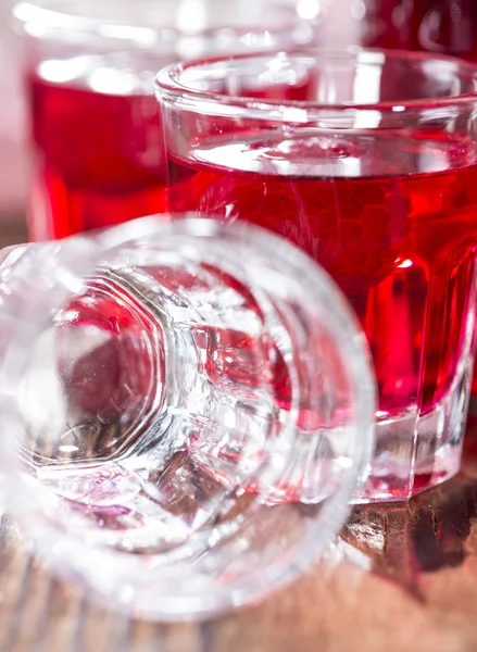 Homemade Raspberry Liqueur — Stock Photo, Image
