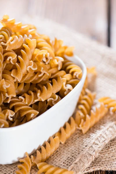 Del av fullkorn Fusilli — Stockfoto