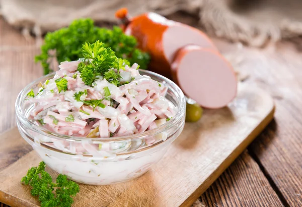 Bowl with Meat Salad — Stock Photo, Image