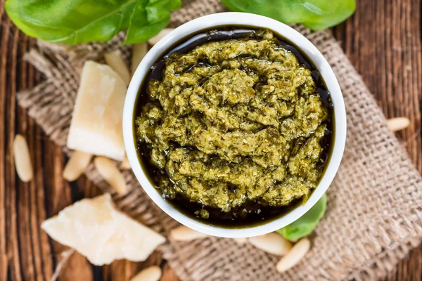 Salsa di pesto fatta in casa — Foto Stock