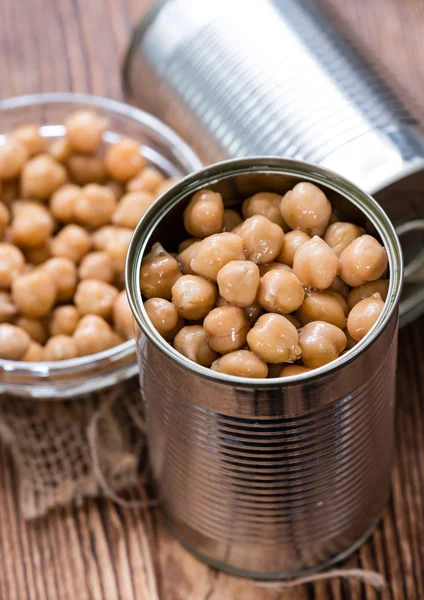 Canned Chick Peas — Stock Photo, Image