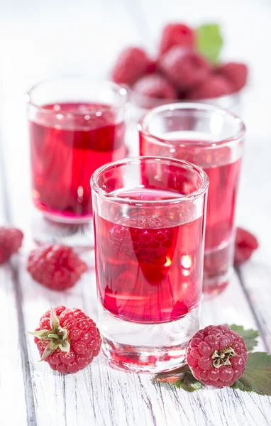 Glass with Raspberry Liqueur — Stock Photo, Image