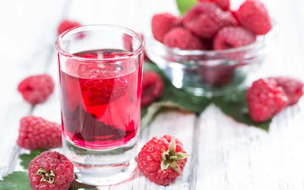 Glass with Raspberry Liqueur — Stock Photo, Image