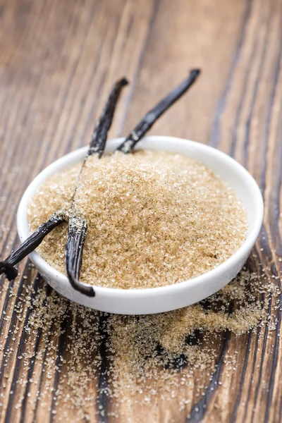 Portion of brown Vanilla Sugar — Stock Photo, Image