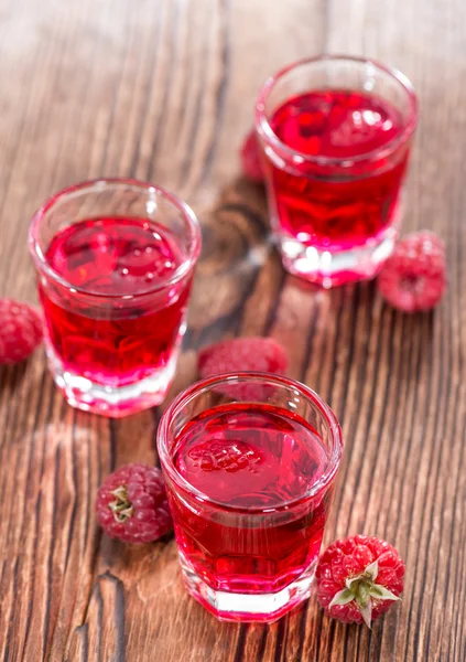 Licor de frambuesa casero — Foto de Stock