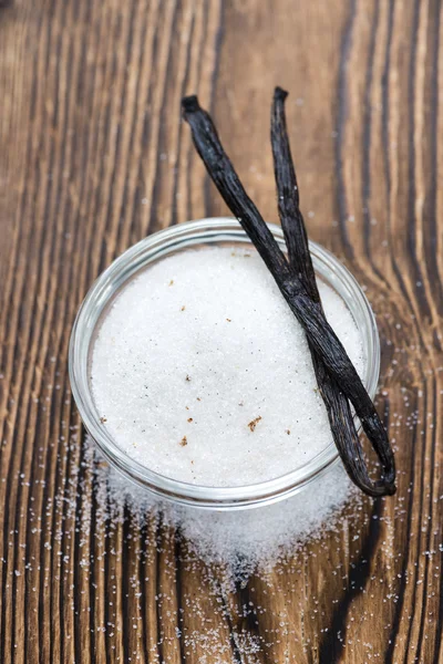 Portion of white Vanilla Sugar — Stock Photo, Image