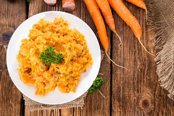 Estofado casero de zanahoria con perejil — Foto de Stock