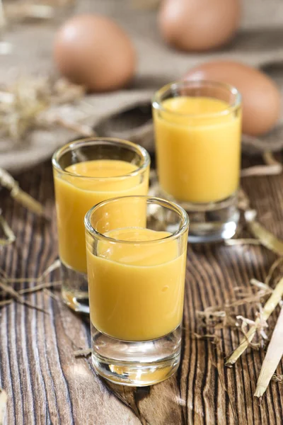 Fresh made Egg Liqueur — Stock Photo, Image