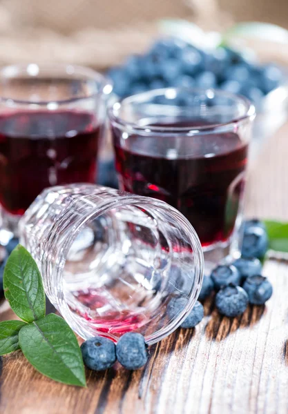 Blueberry likör skott — Stockfoto