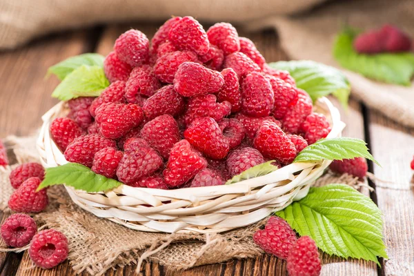 Fresh Raspberries in a basket