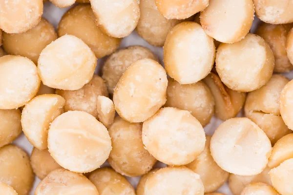 Fondo de nueces de macadamia — Foto de Stock