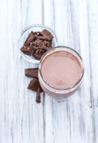 Chokladmjölk i glas — Stockfoto