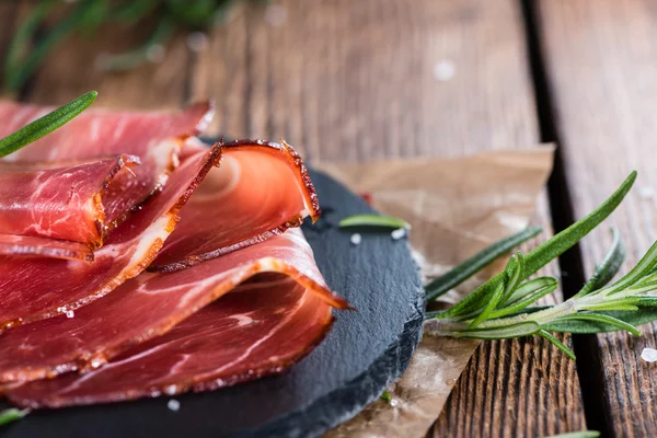 Portion of sliced Ham — Stock Photo, Image